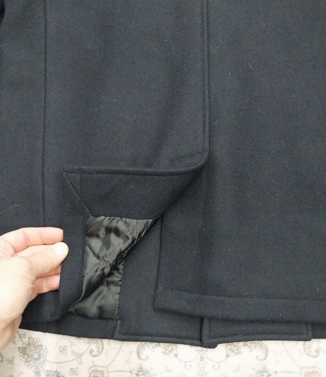 비바스튜디오 진네이비 캐쥬얼 울 코트 S 상품이미지3