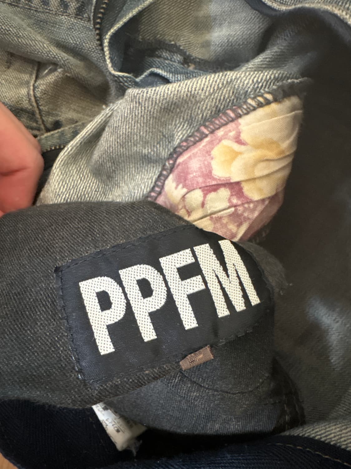 PPFM 지퍼 디테일 데님 상품이미지3