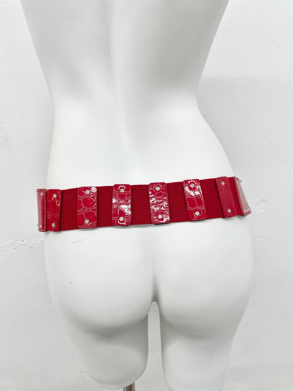 레드 펑크 큐빅 버클 벨트 상품이미지4