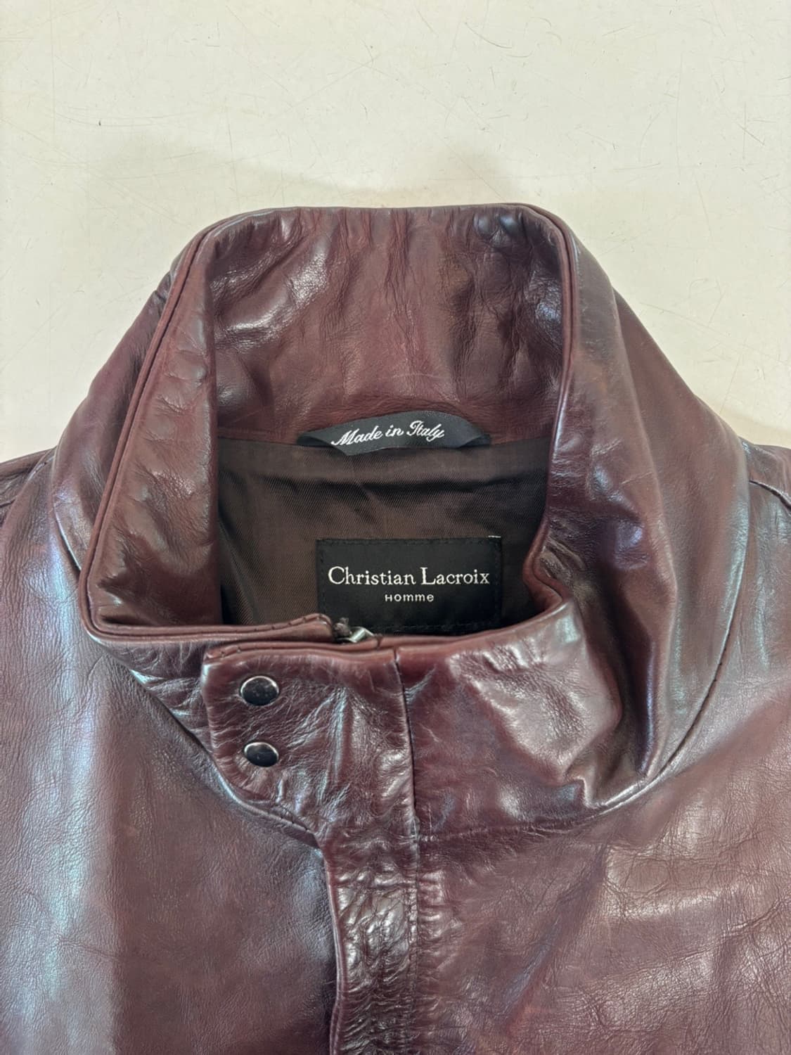 Vintage Christian Lacroix Leather Jacket 상품이미지4