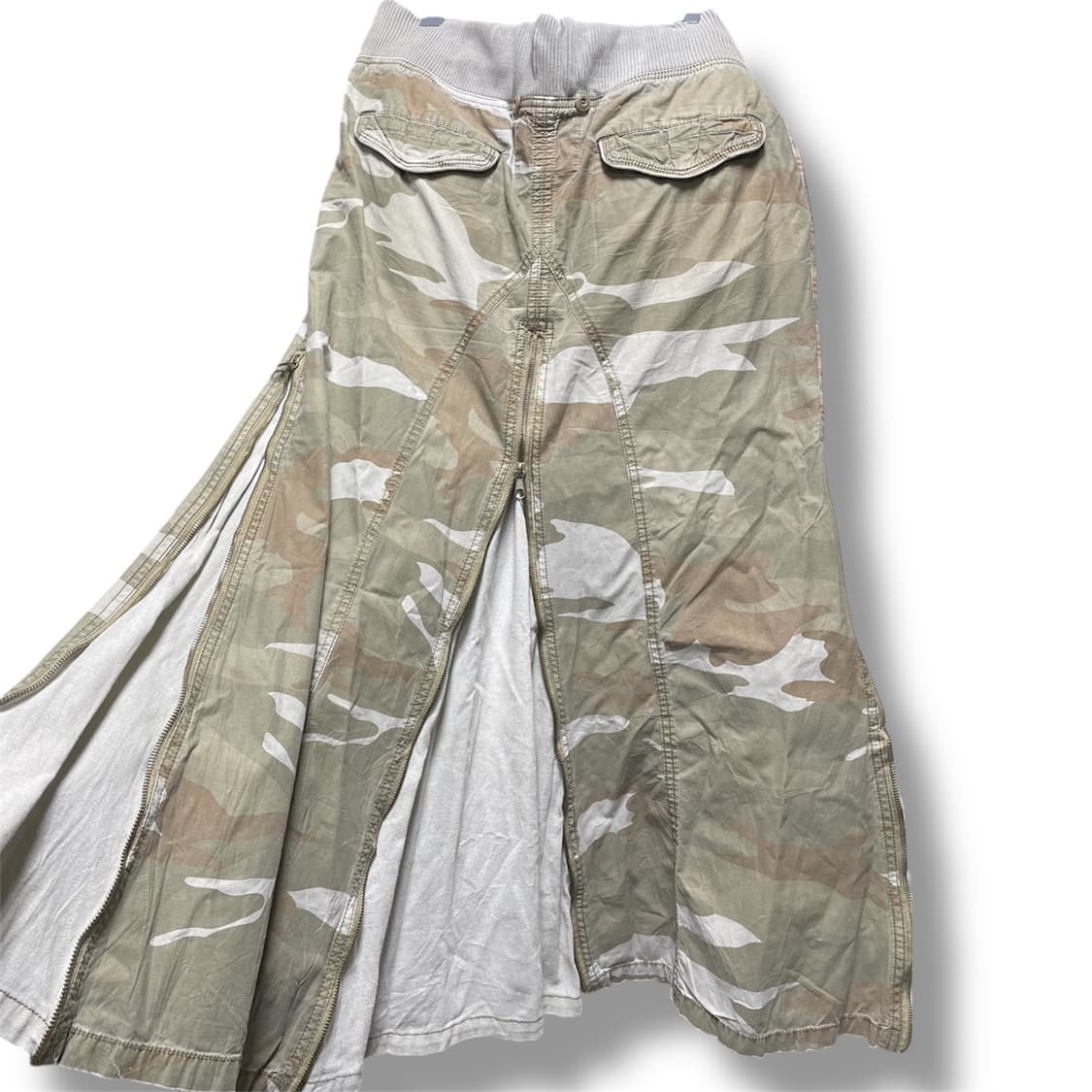 정품.고아 희귀패턴 카모 롱스커트(표기M) 상품이미지7