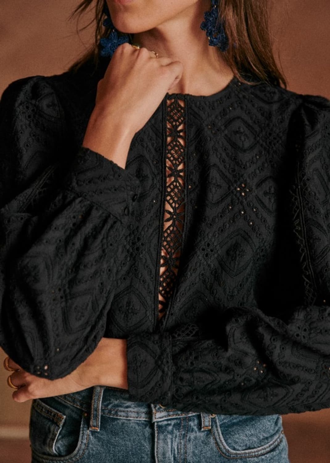 세잔 sezane 블랙 블라우스 34 상품이미지2