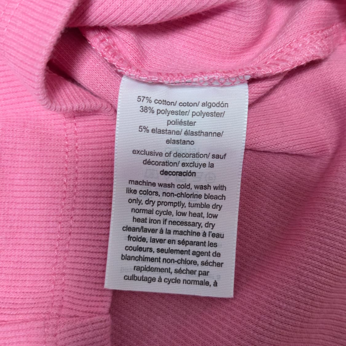 M) 타미진스 핑크 오프숄더 골지 긴팔티셔츠 상품이미지7