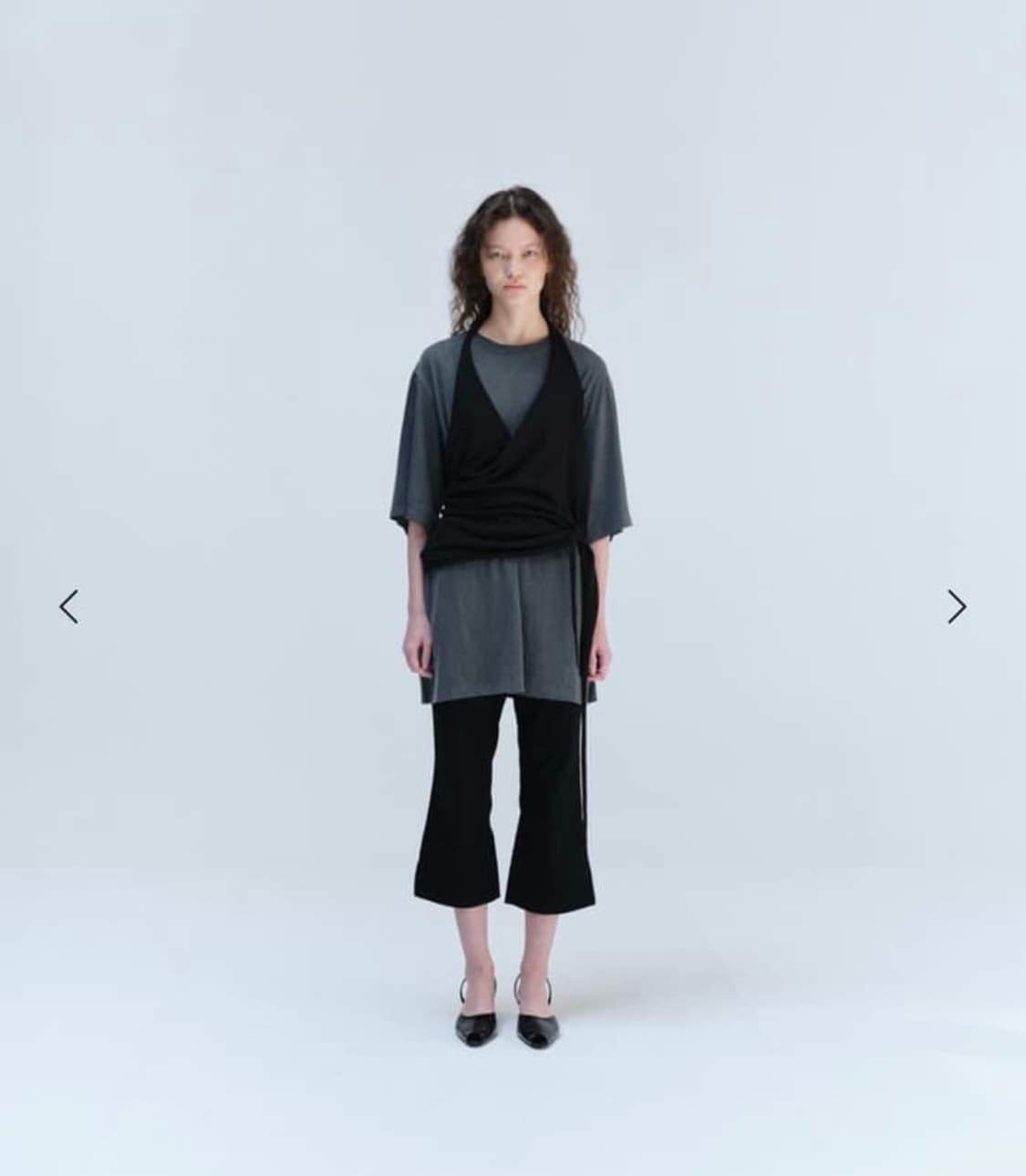 새상품) 리포스 LINEN HALTERNECK KNIT TOP 블랙 상품이미지1