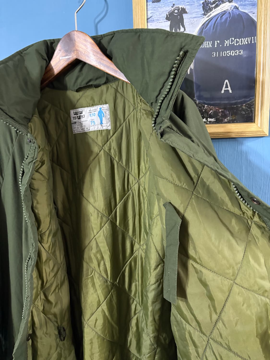 90’s SWEDISH ARMY M-90 PARKA !!  상품이미지4