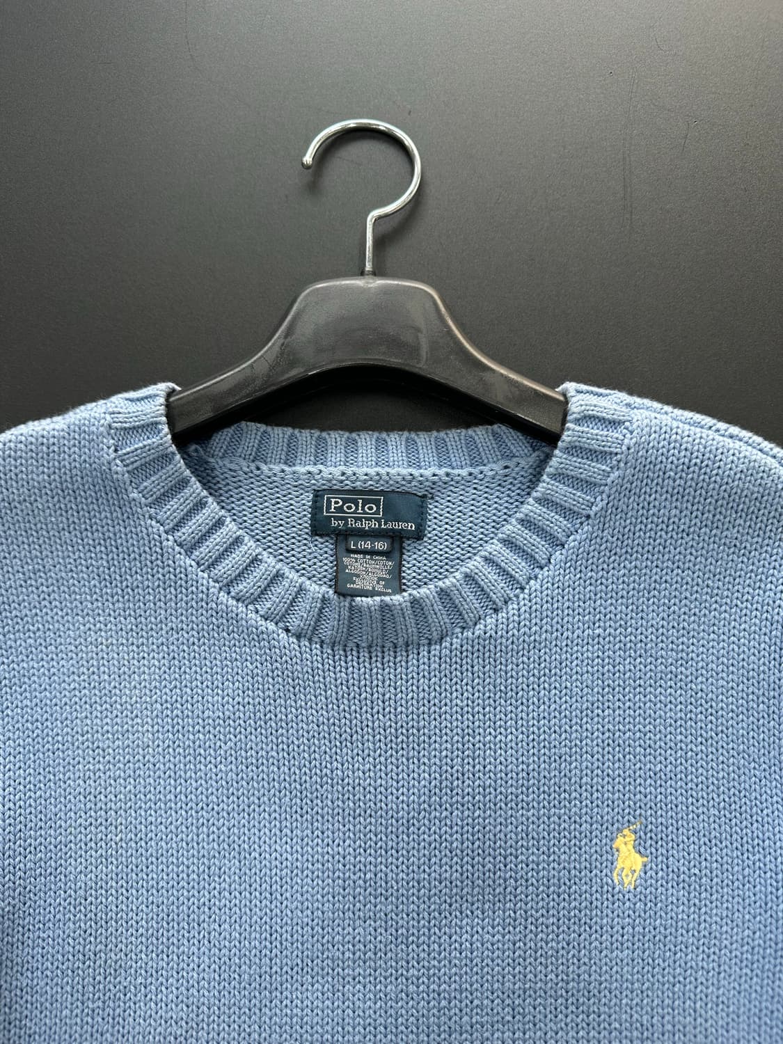 폴로랄프로렌 라운드넥 코튼니트 소라 상품이미지5