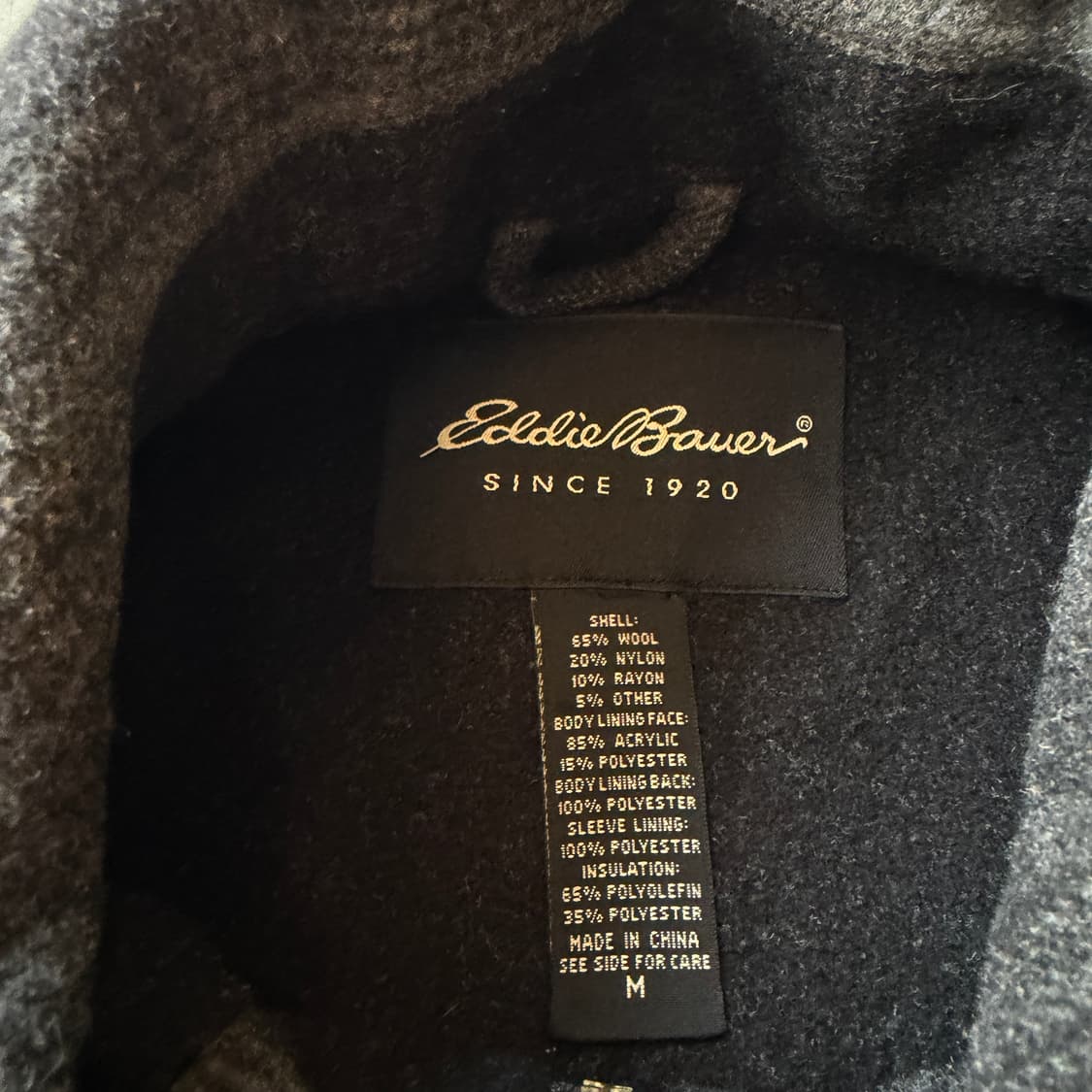 에디바우어 체크 울 블루종 자켓 상품이미지6