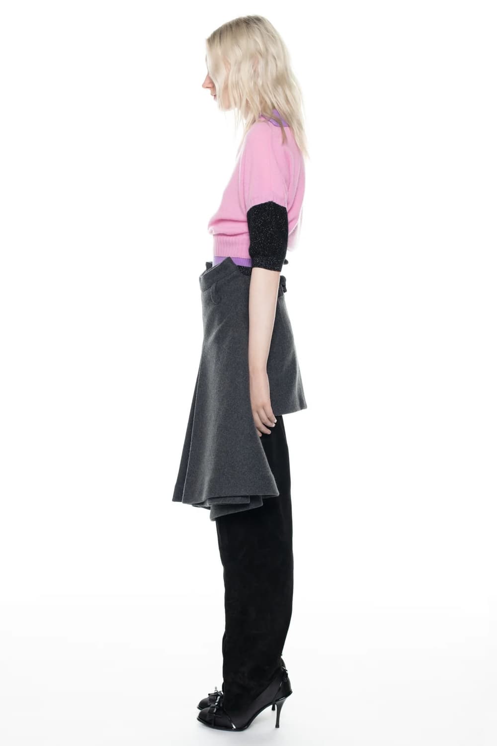 [S]어거스트 바론 All-in 25fw TRIPLE 레이어트 니트/핑크 상품이미지6