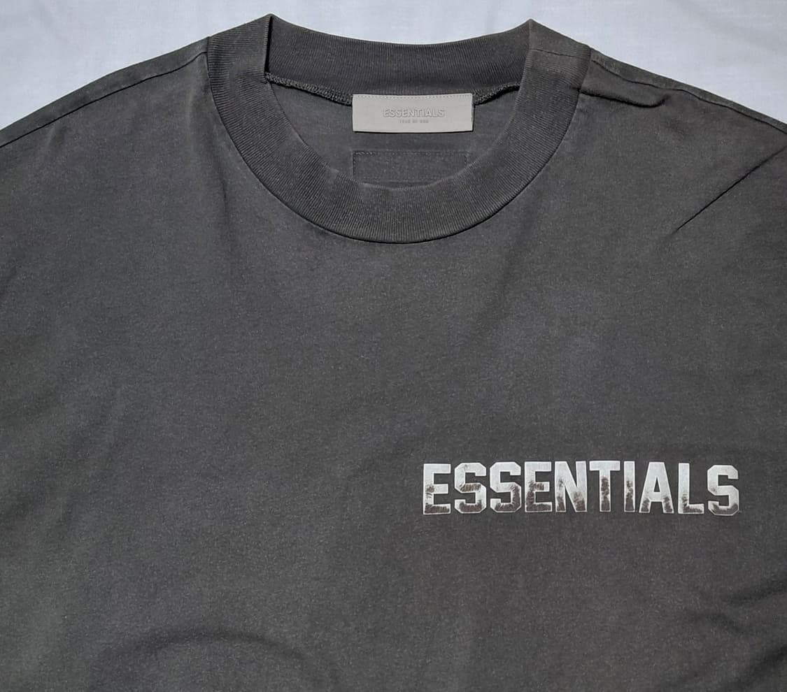 [L] 피어 오브 갓 에센셜 21SS 릴렉스드 로고 티셔츠 차콜 상품이미지2