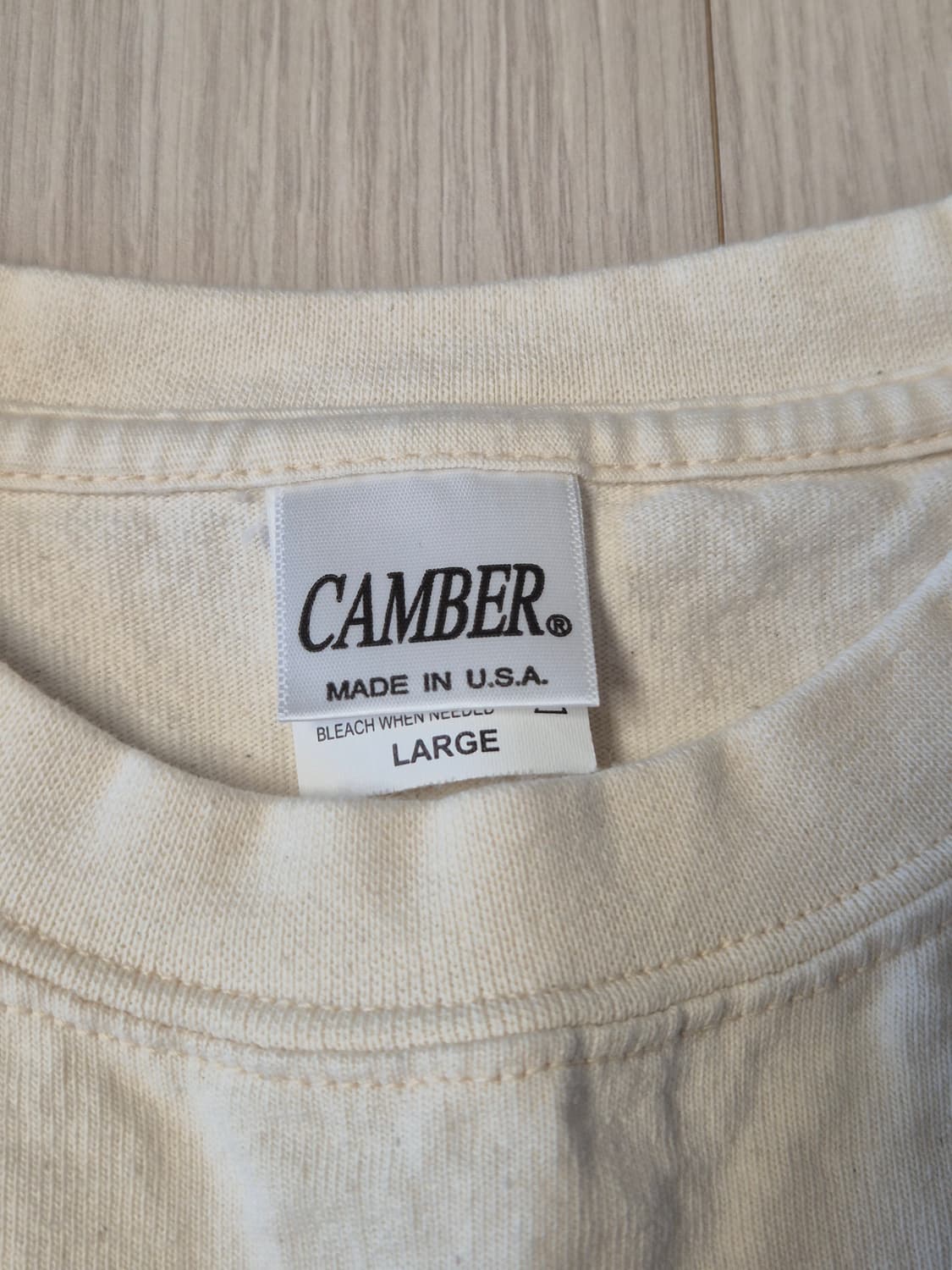 CAMBER 캠버 맥스웨이트 티셔츠 (네츄럴컬러) 상품이미지2