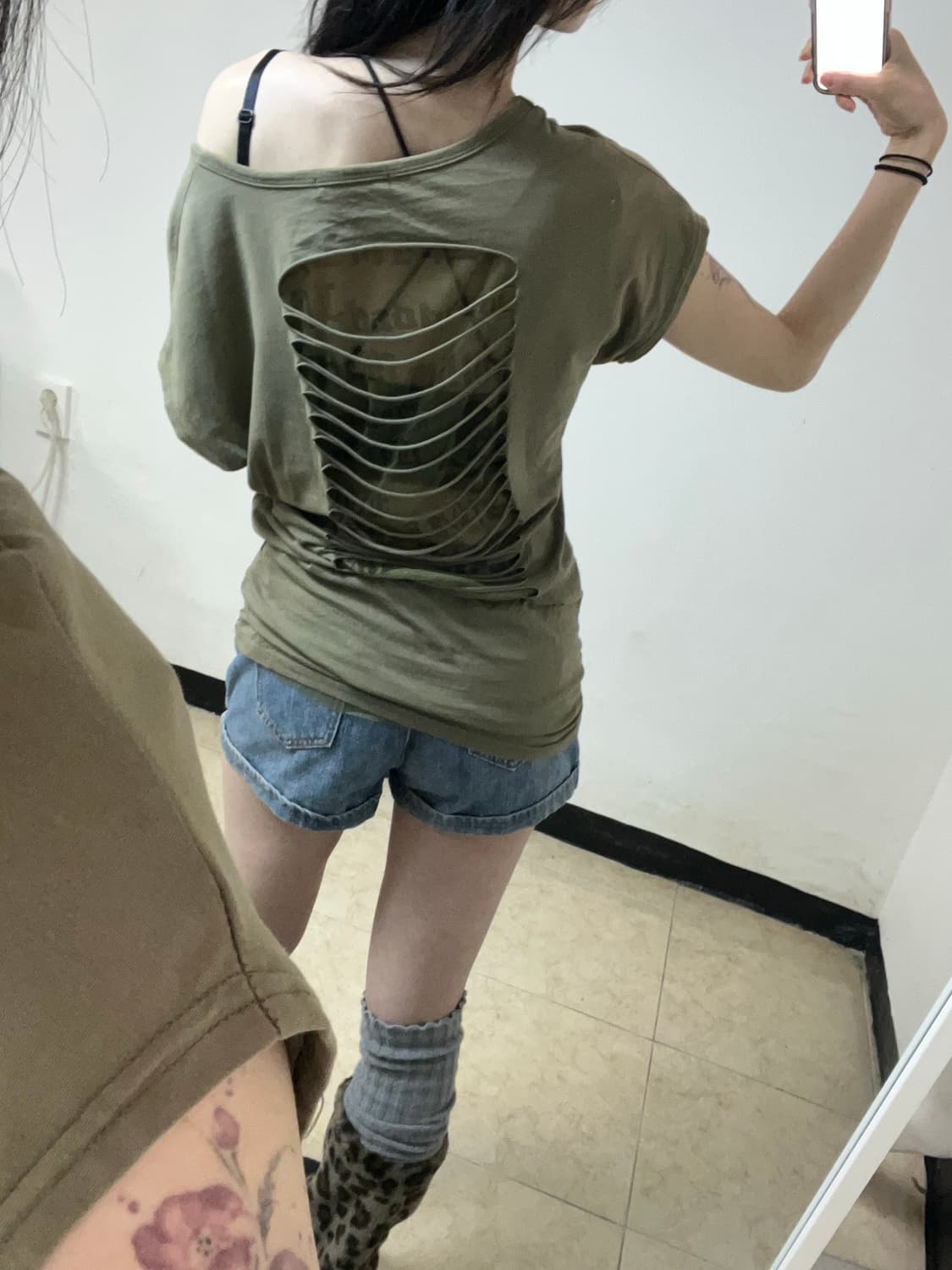 00‘s 디바 프린팅 백 그런지 티셔츠 상품이미지4