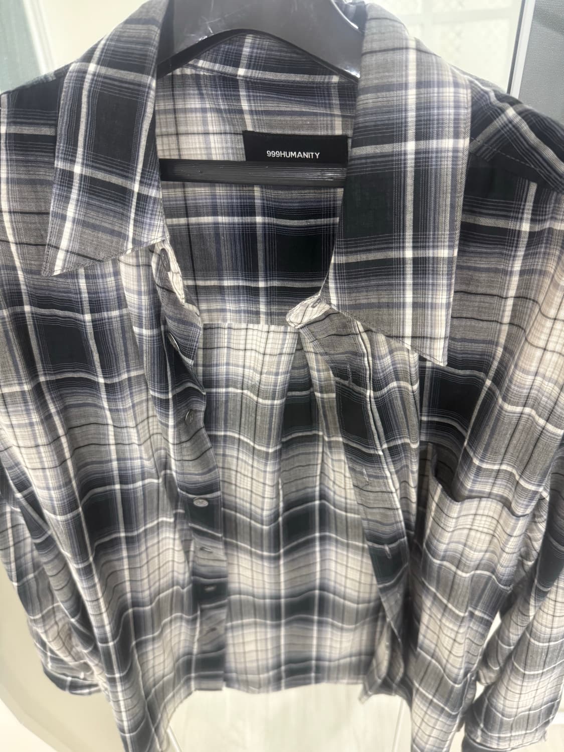 999 humanity 체크 남방 상품이미지1