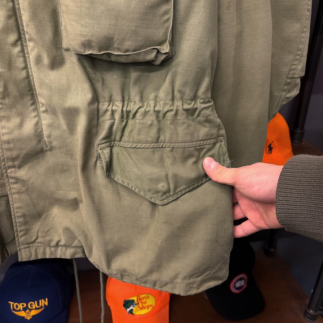 70s 오리지날 미군 M-65 필드자켓 사파리 퍼티그 자켓 N480 상품이미지5