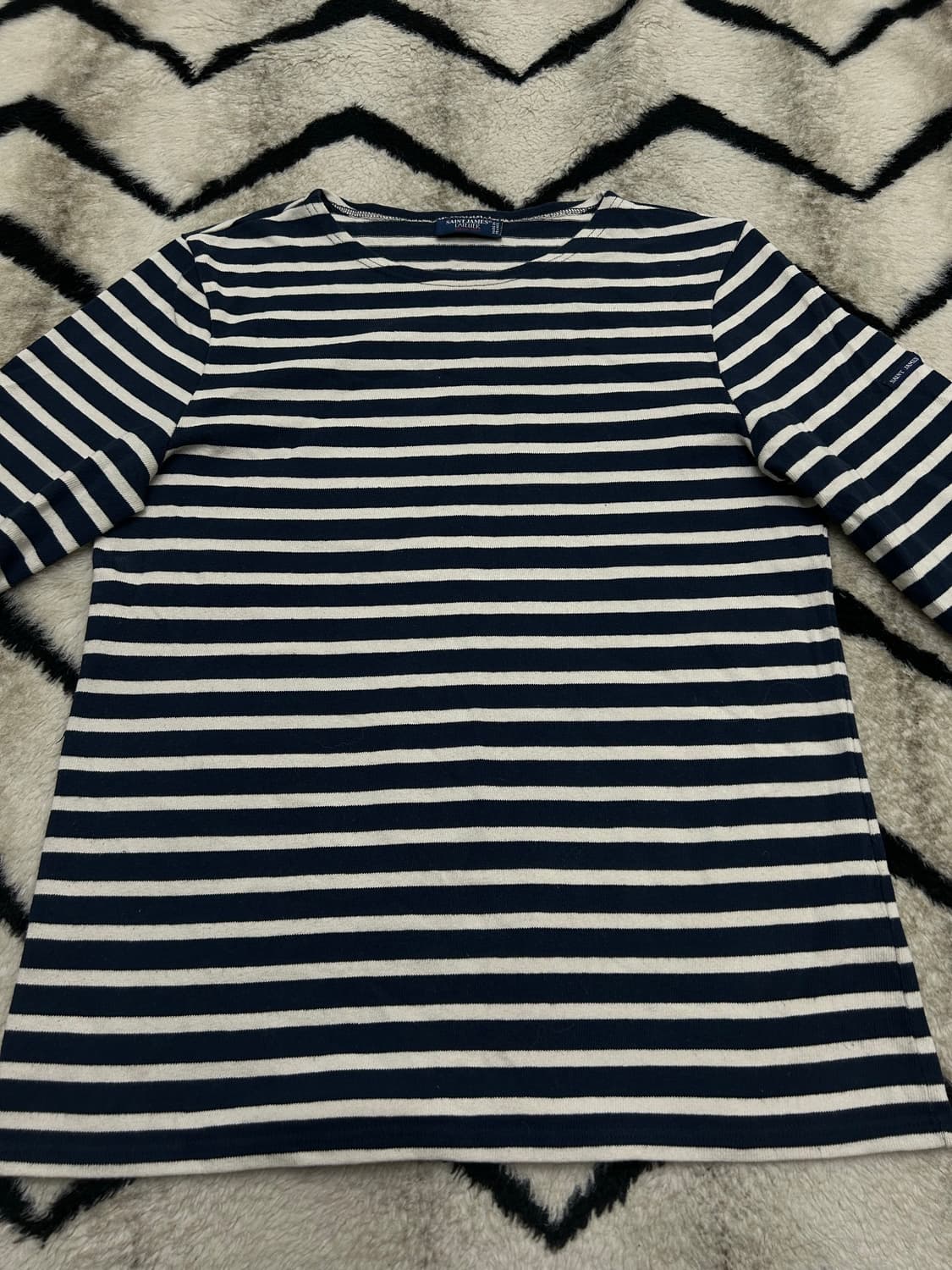 [M]세인트제임스 스트라이프 긴팔/짙은네이비 상품이미지3