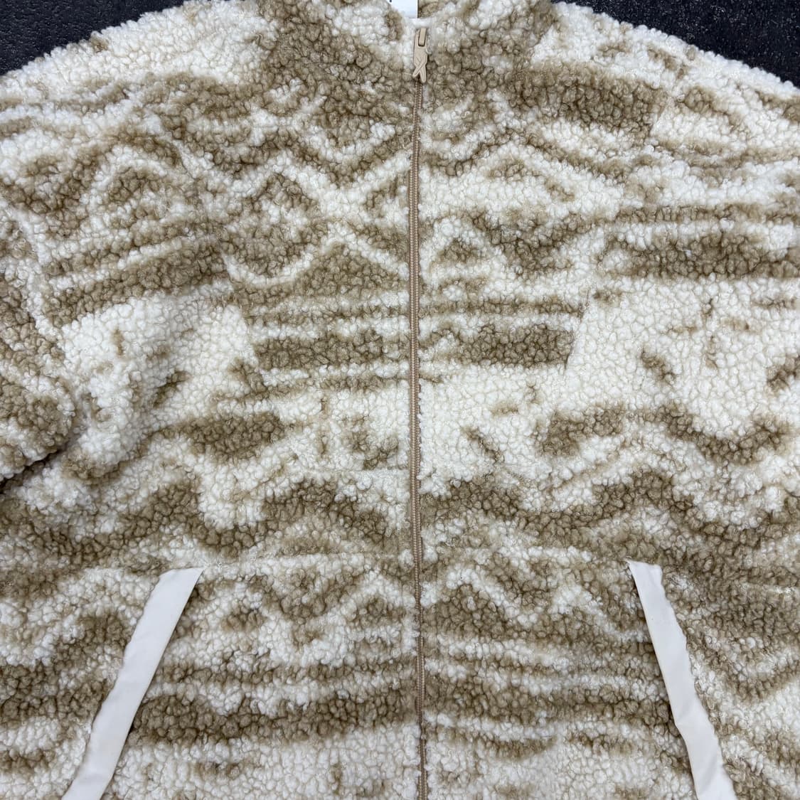 (95)리복 패턴 뽀글이 플리스 자켓 상품이미지3