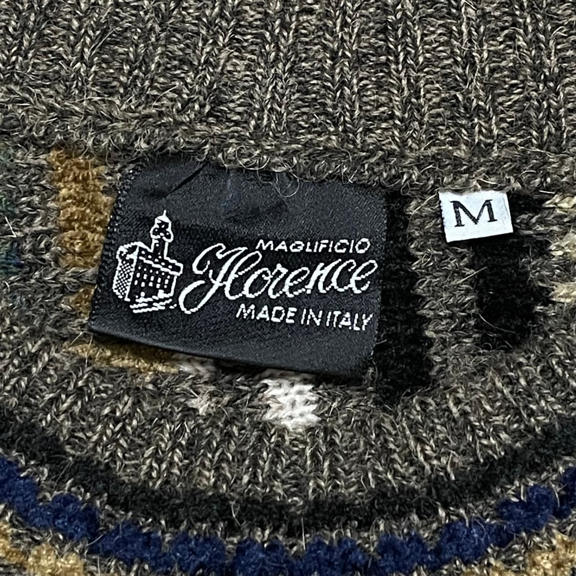 [M] 일본빈티지 이태리 패턴 울 니트 상품이미지2