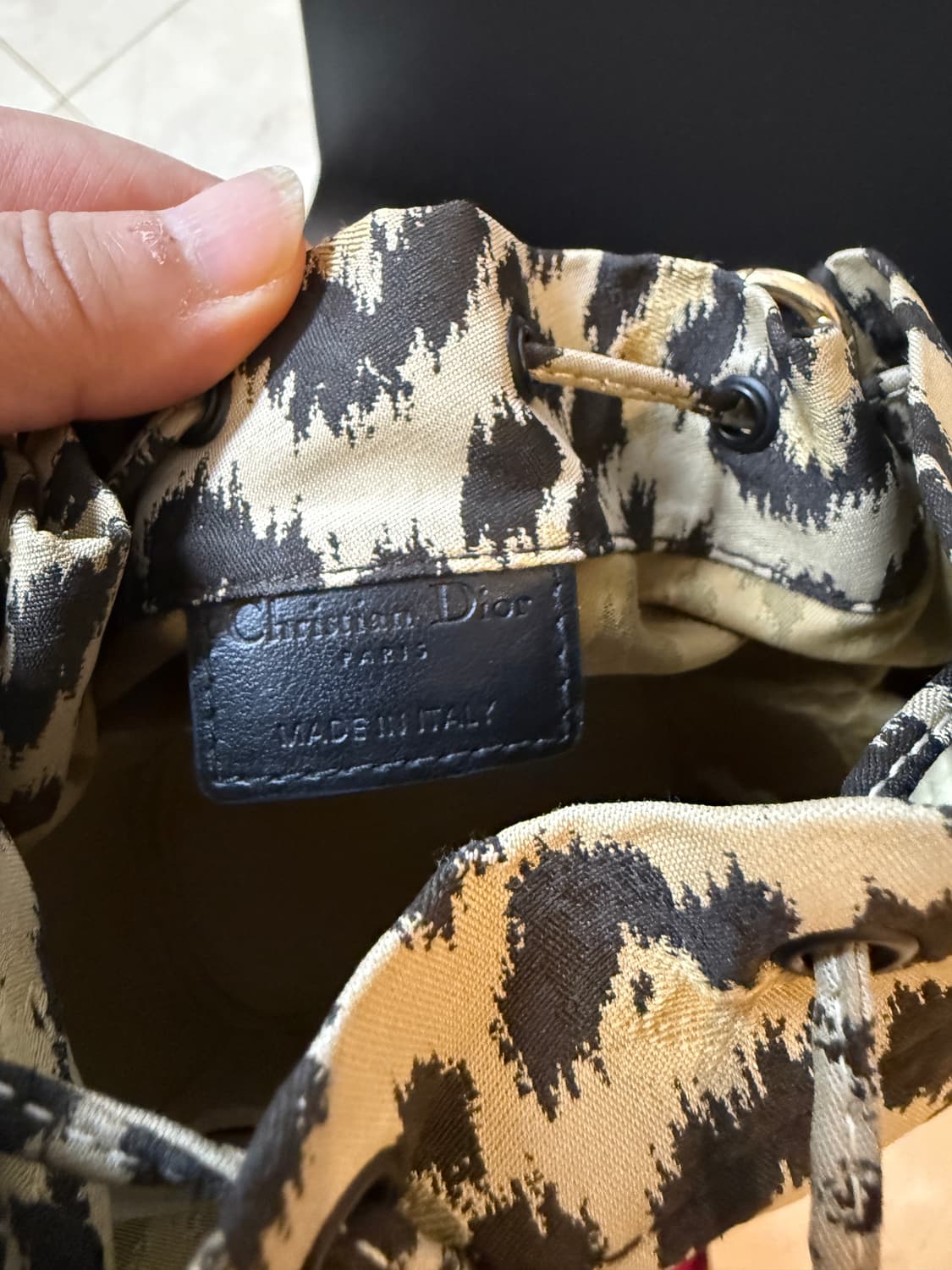 디올 트래블 호피 파우치백 상품이미지4