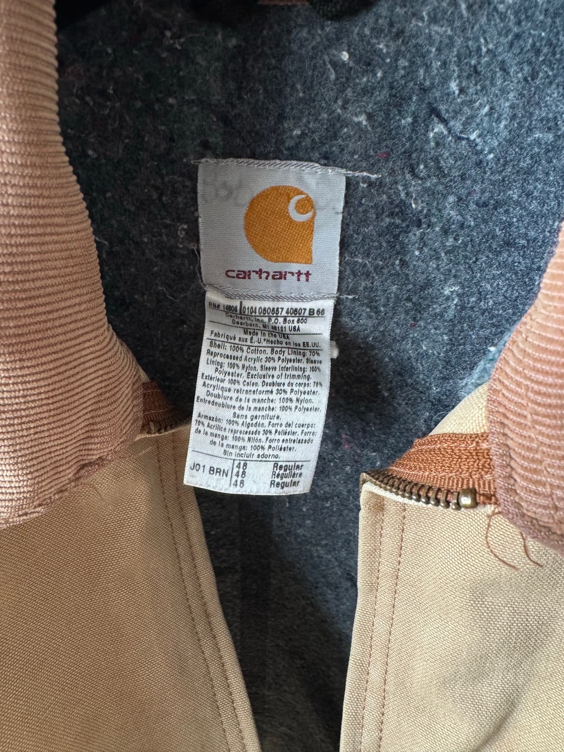 칼하트 디트로이트 빈티지 자켓 Beige 상품이미지2