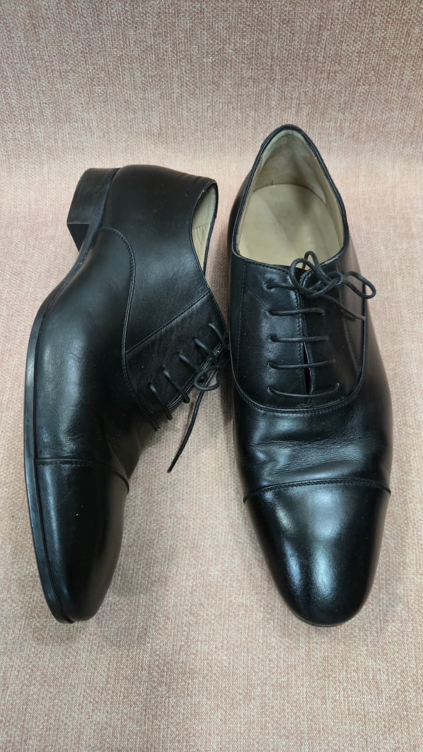 조르지오 알마니 270mm- 블랙 레더 남성정장구두 상품이미지1