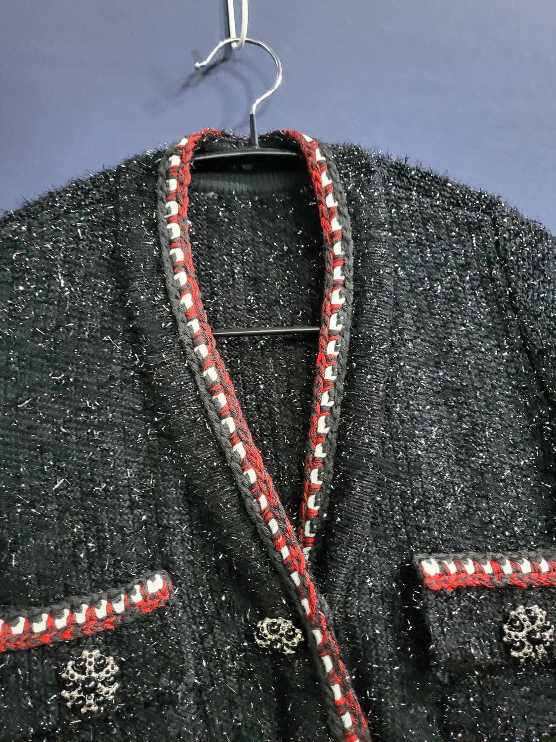 트위드 블랙펄자켓 상품이미지2