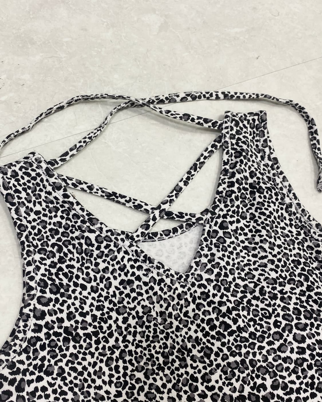 Leopard Cross-Bac Sleeveless Top 상품이미지6