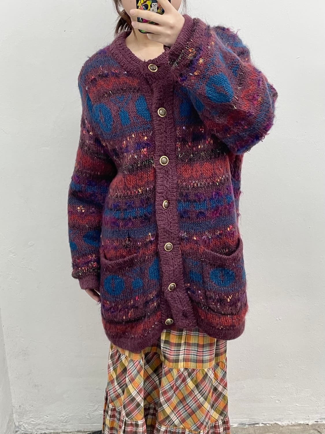 하구미 그래니 버튼 가디건 상품이미지4