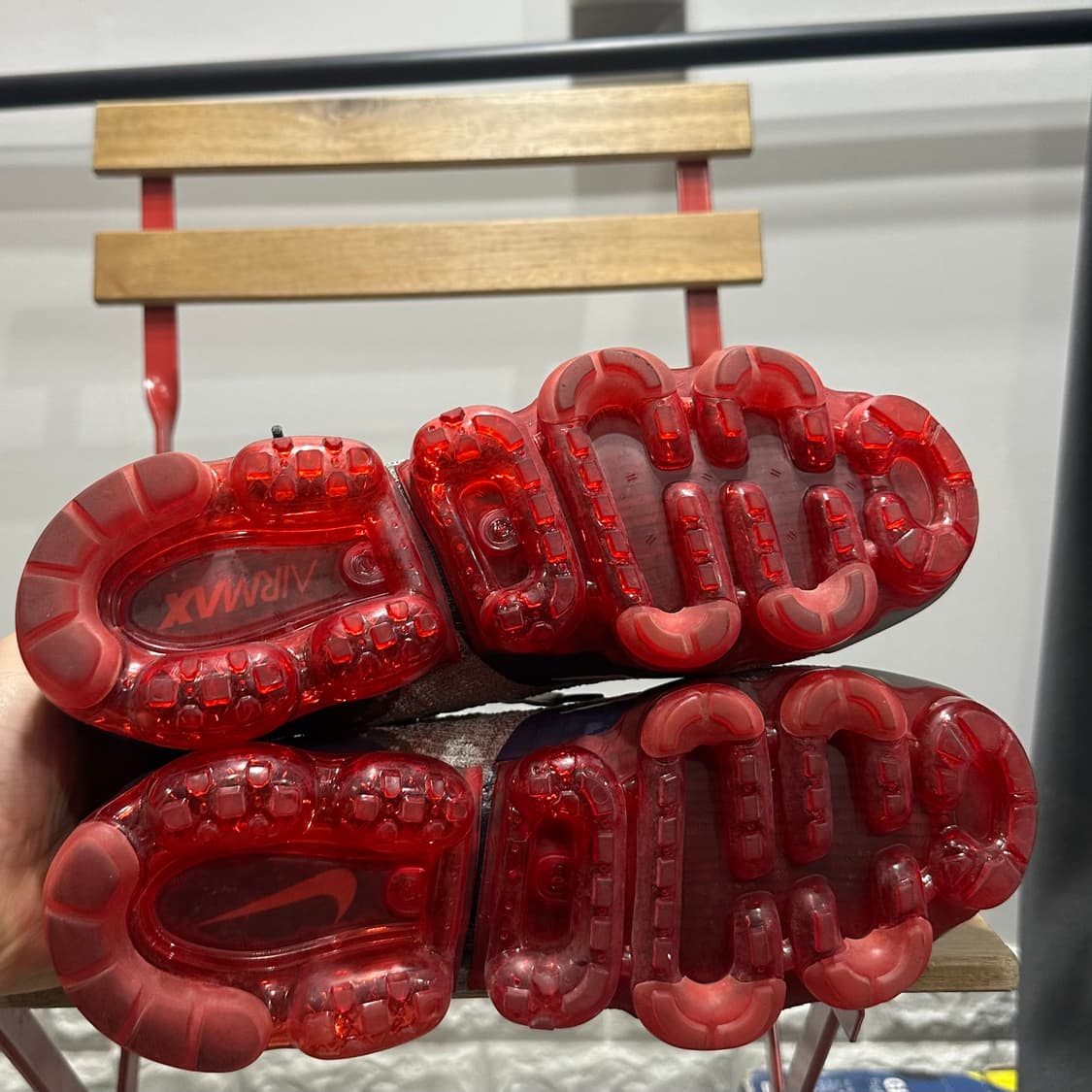 275) 나이키 운동화 남성 에어 베이퍼맥스 플라이니트 카키 레드 상품이미지6