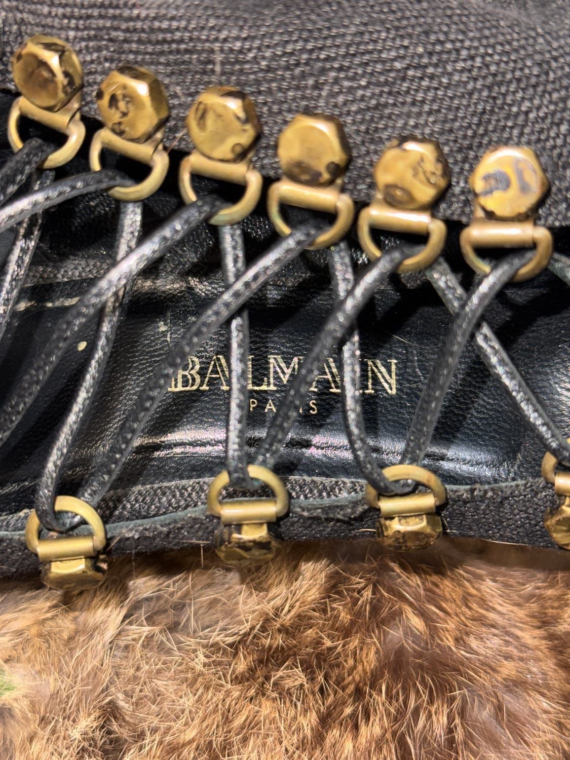 BALMAIN lace up sandal heels 상품이미지6