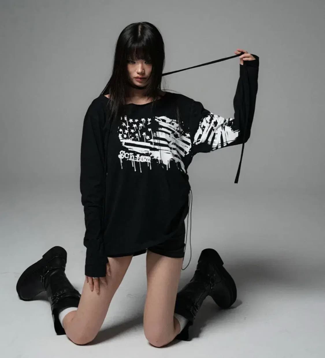 스키즘인듀싱 그래픽 롱 슬리브 티셔츠 상품이미지1