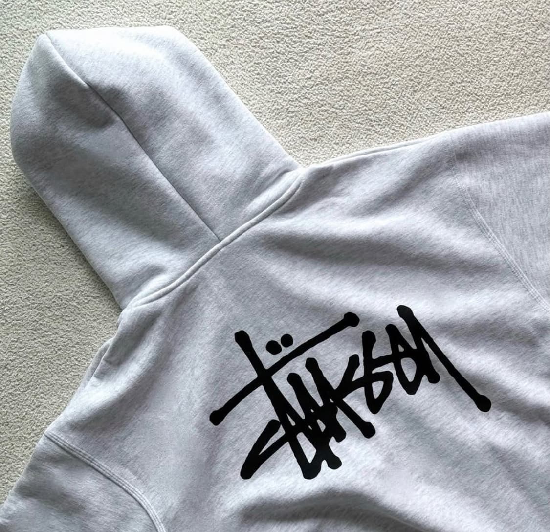 [새상품] 스투시 베이직 후드티(화이트/블랙) 상품이미지4