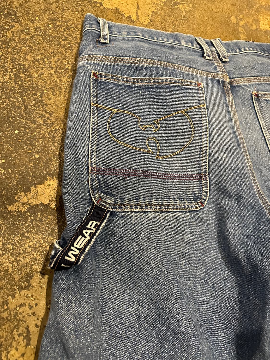 빈티지 90s 우탱클랜 우 웨어 데님 반바지 상품이미지4