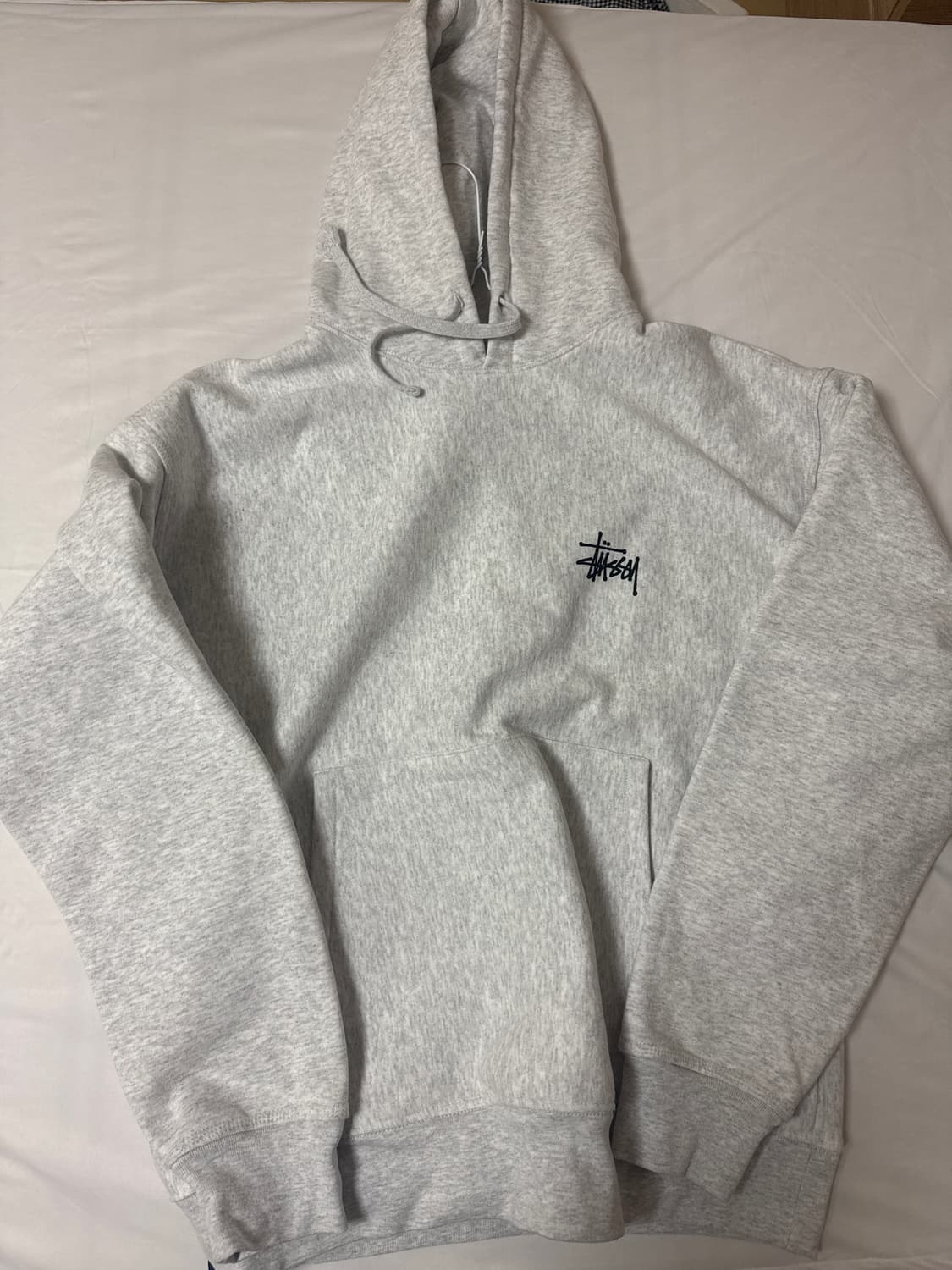 스투시  베이직 스투시 후드 애쉬 해더 상품이미지3