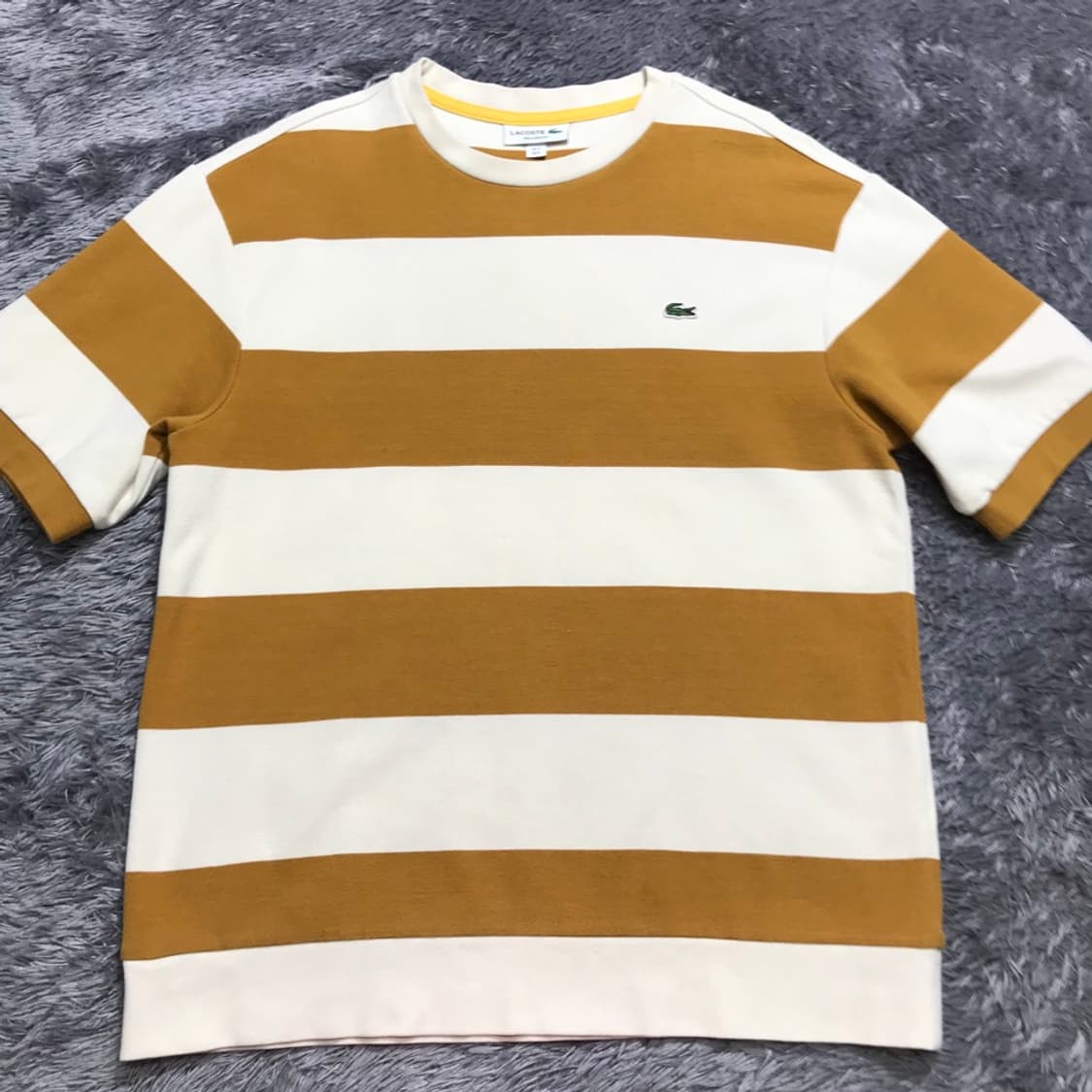 [[S] 라코스테(LACOSTE) 밀라노 스트라이프 반팔티셔츠@773 상품이미지1