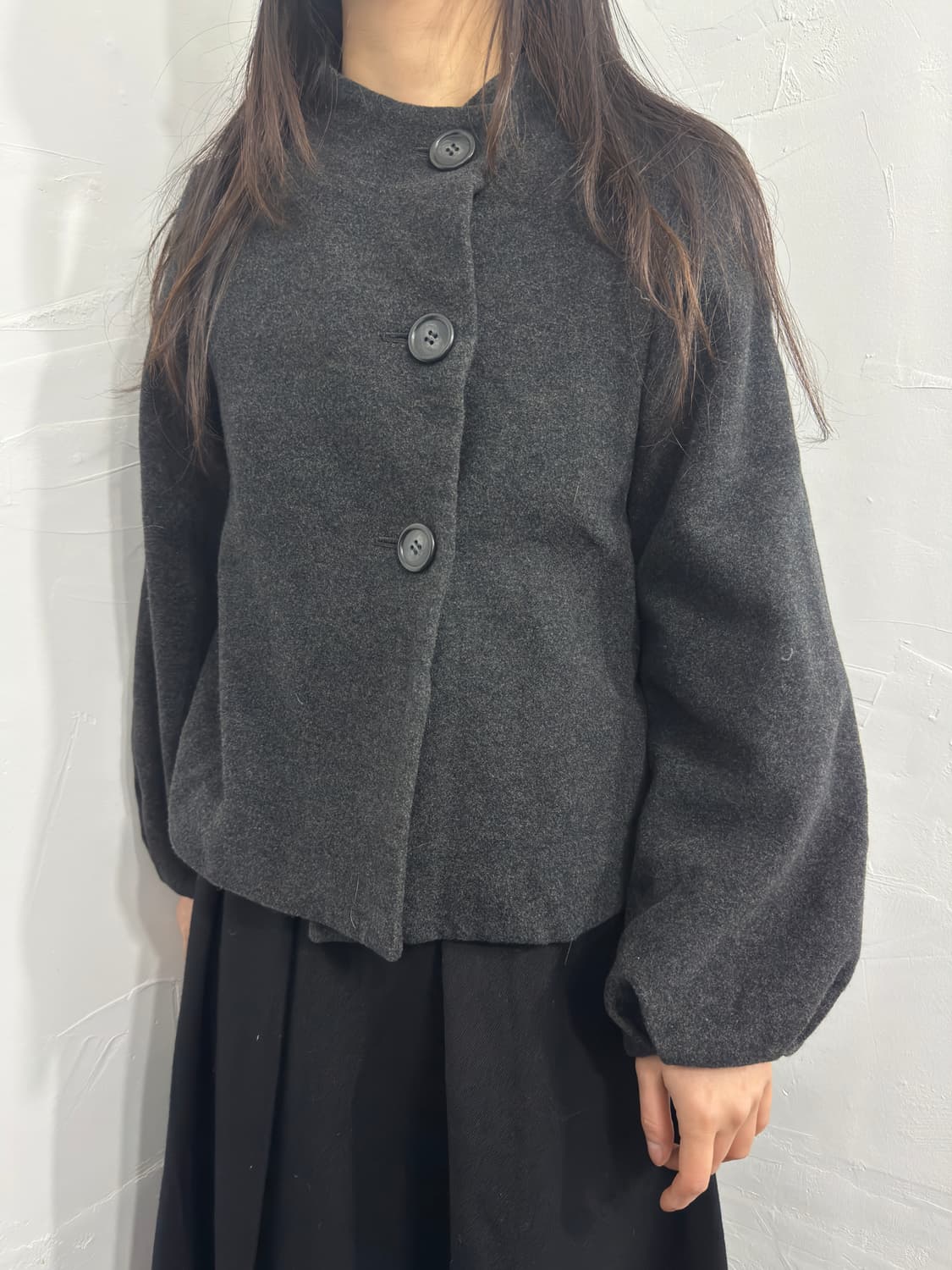 eight peanuts button wool jacket 상품이미지2