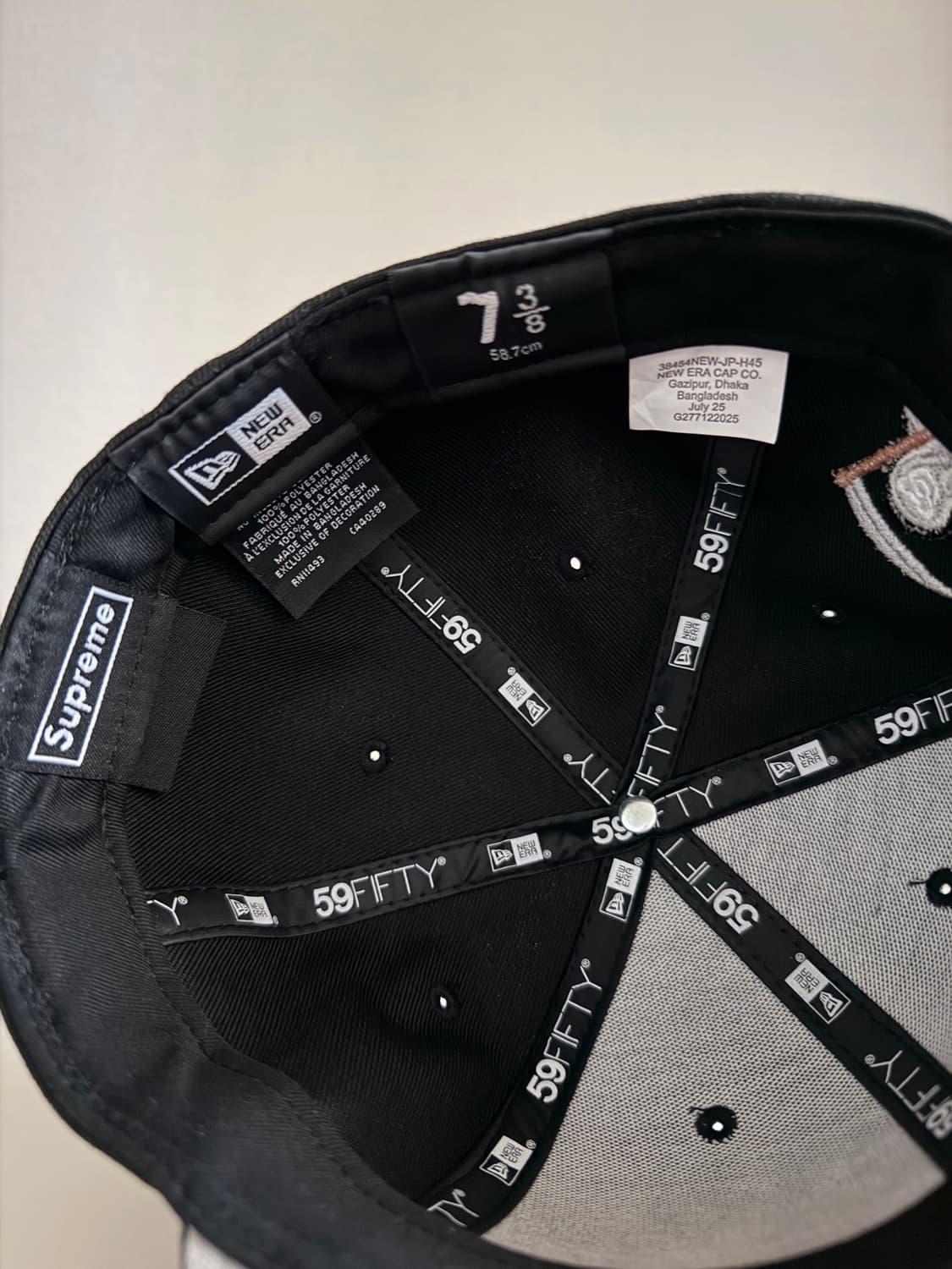 슈프림 리퍼 S 로고 뉴에라 블랙 - 25FW 상품이미지6