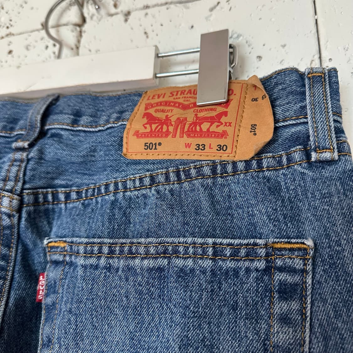 33 리바이스 501 중청 데님 상품이미지5