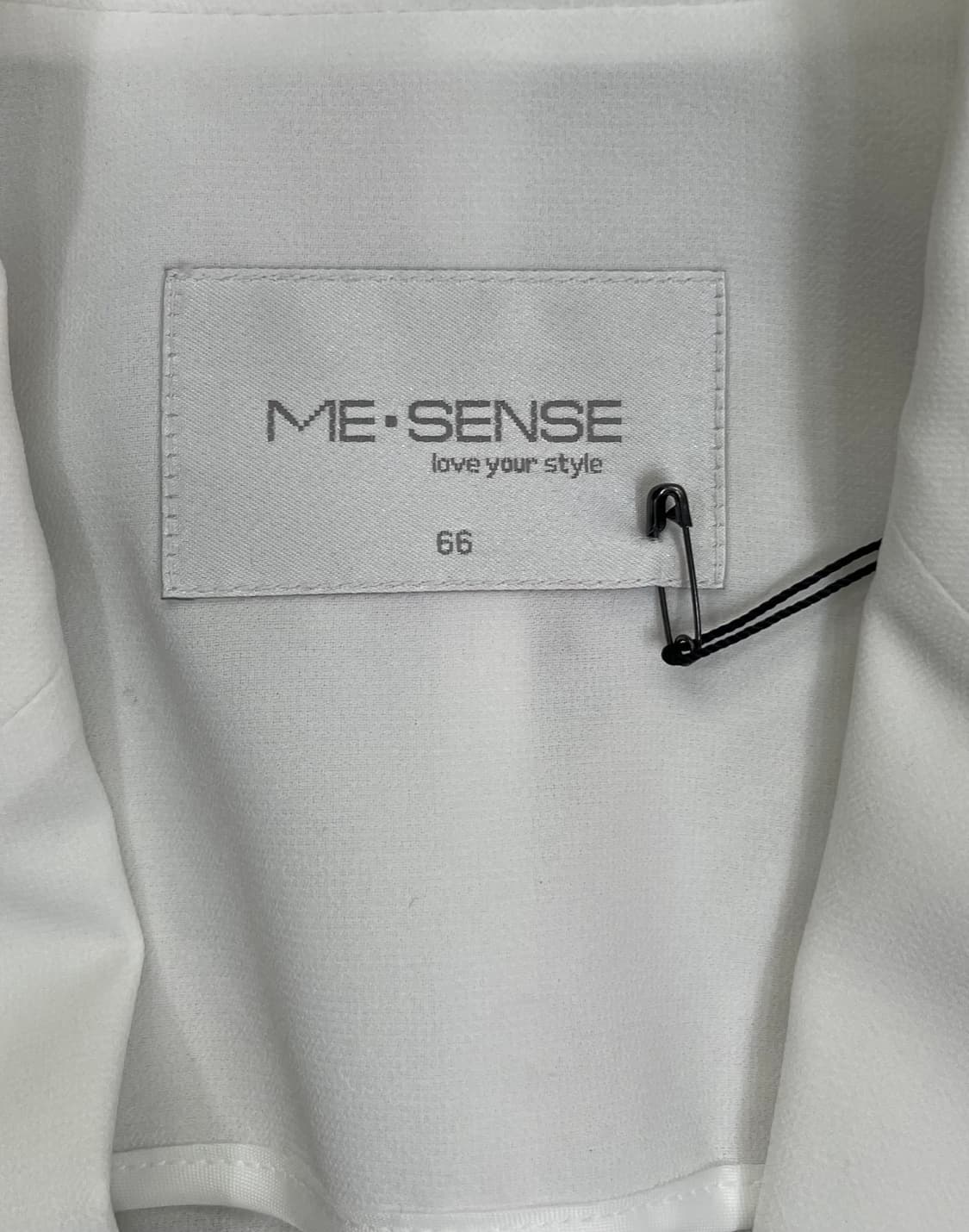새상품/ME-SENSE 화이트 블레이저 66사이즈 상품이미지3