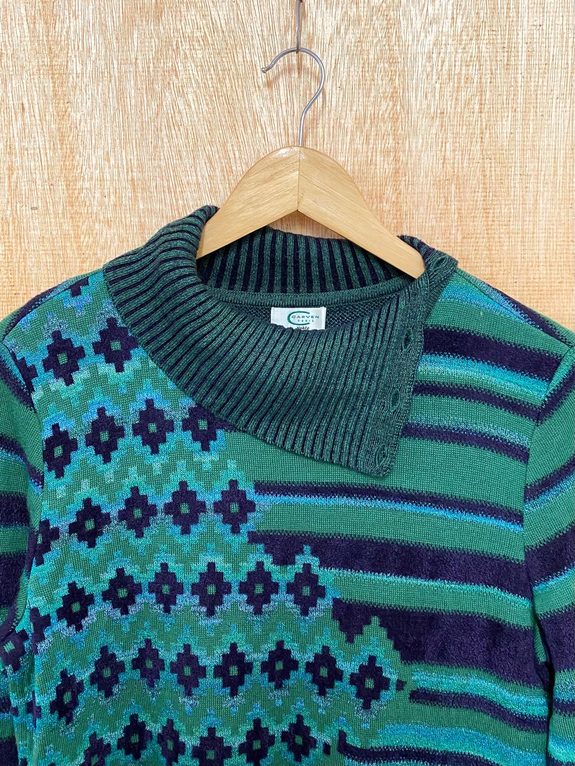 CARVEN button-up high neck knit 까르뱅 니트 상품이미지8