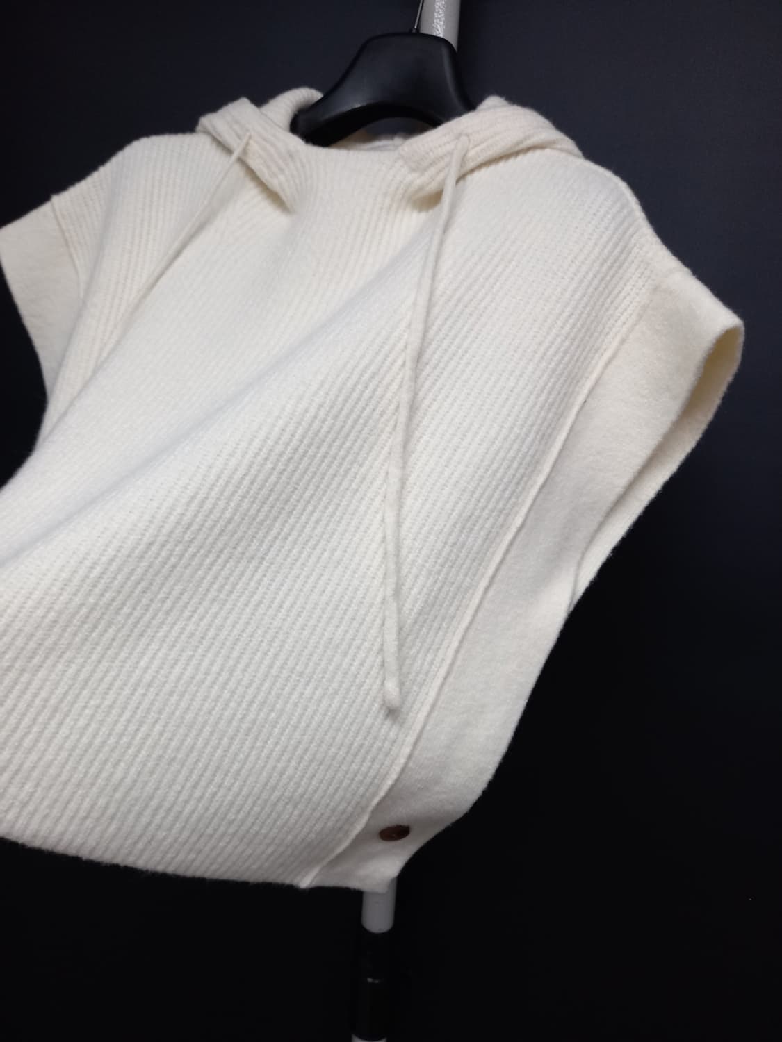 ASANG 아상 캐시미어블랜 후드니트베스트 F 33-77 상품이미지4