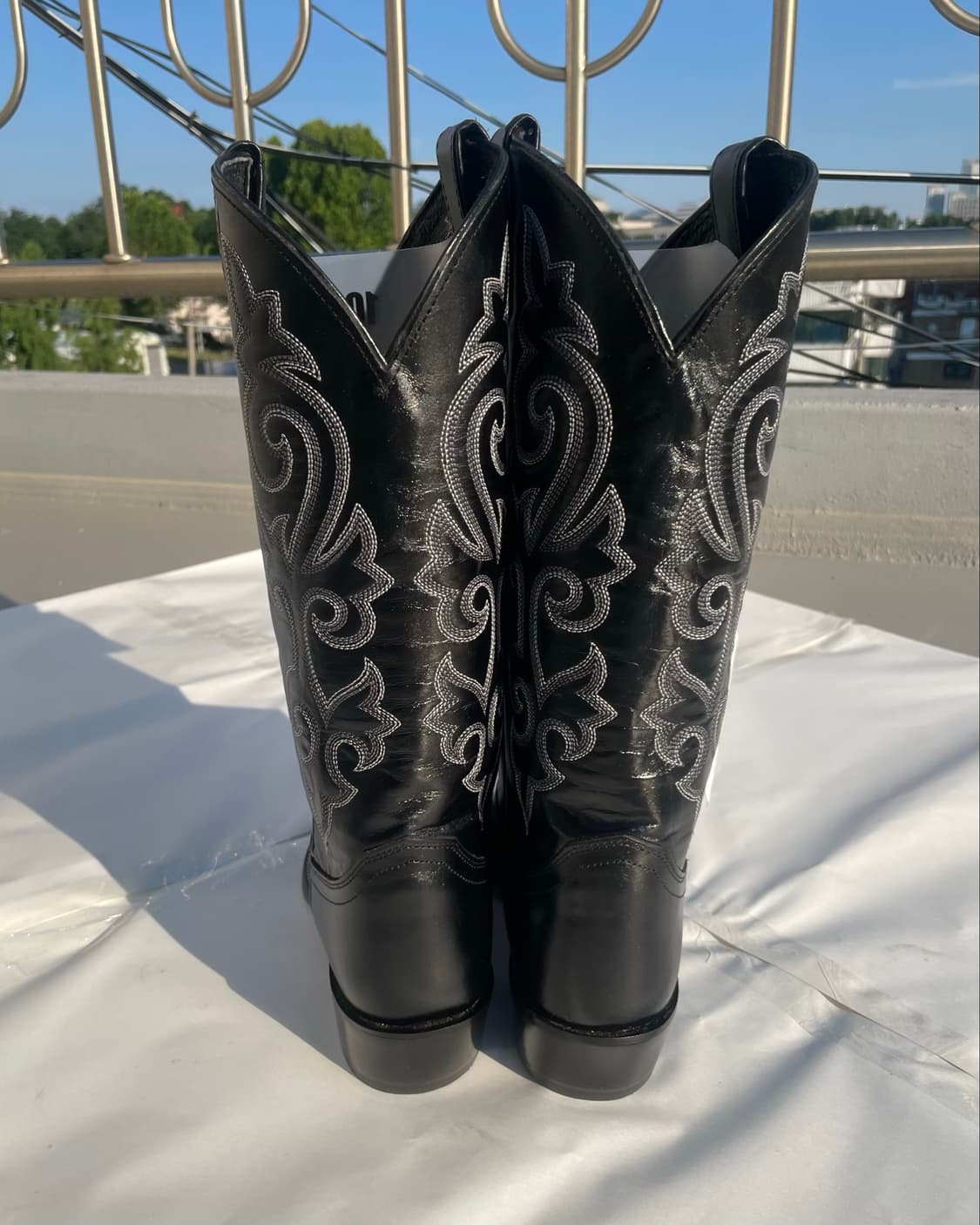저스틴부츠 Jflex Black Cowboy Boots 10.5B 상품이미지3