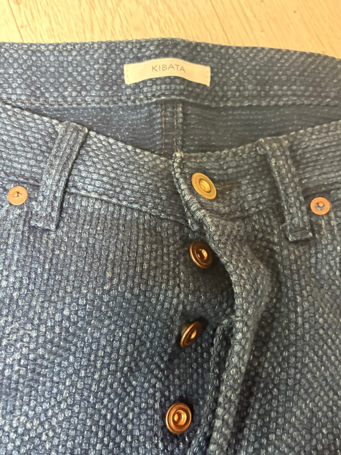 (32)(3)키바타kibata사시코 팬츠 올드블루 상품이미지4