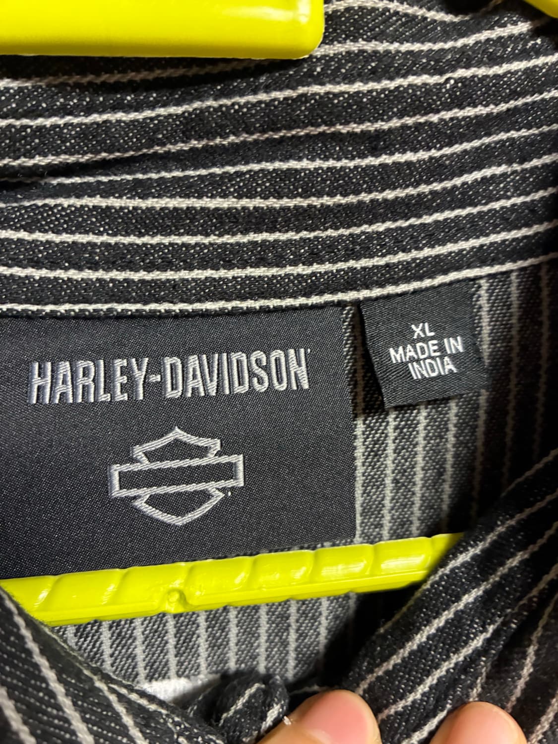 할리데이비슨 스트라이프 메카닉 반팔셔츠 상품이미지3