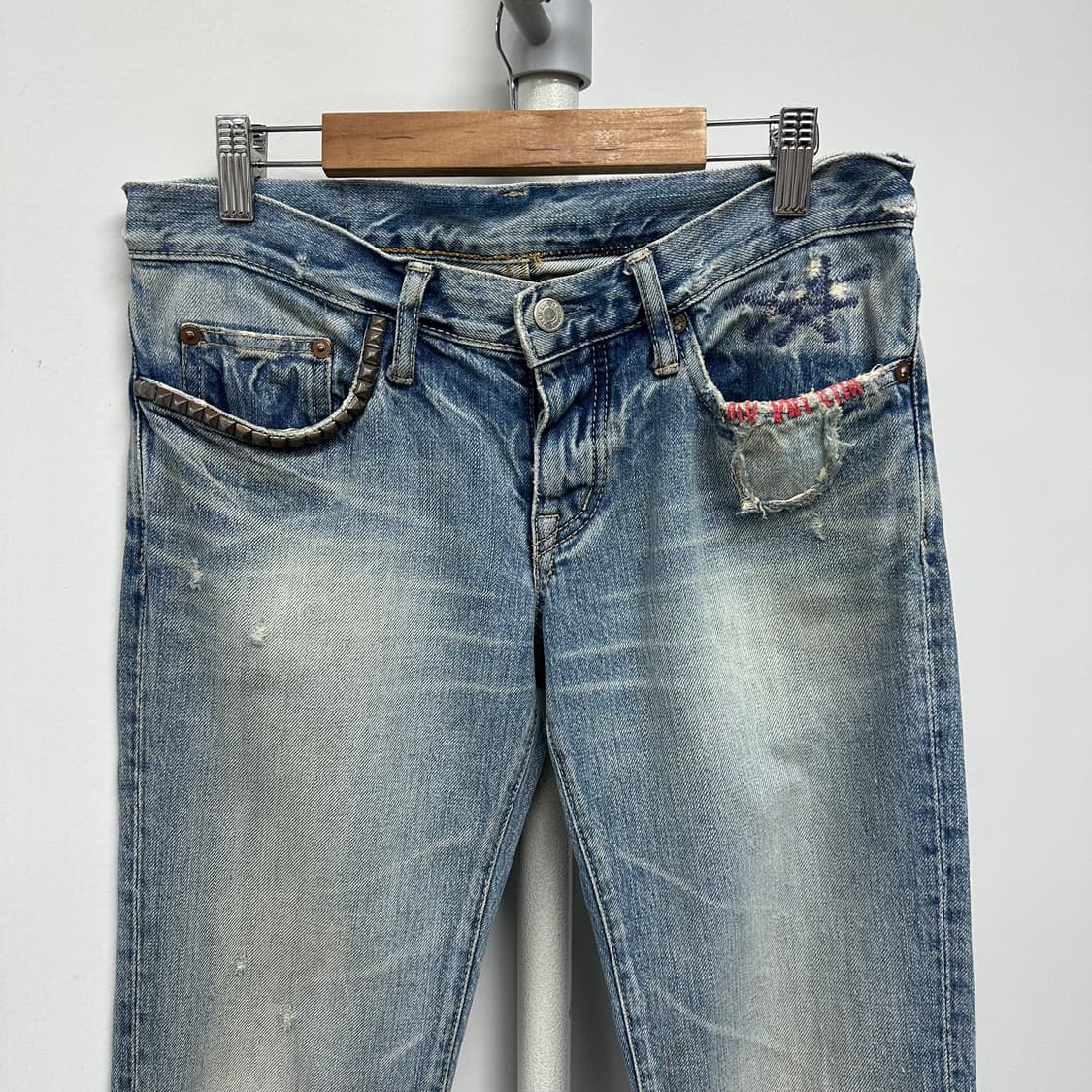 히스테릭글래머 데미지 디자인 데님 팬츠 상품이미지2