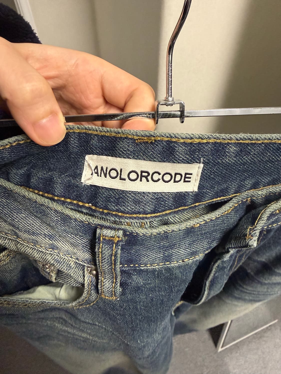 새상품) 어널러코드 엠보워싱 데님팬츠 상품이미지3