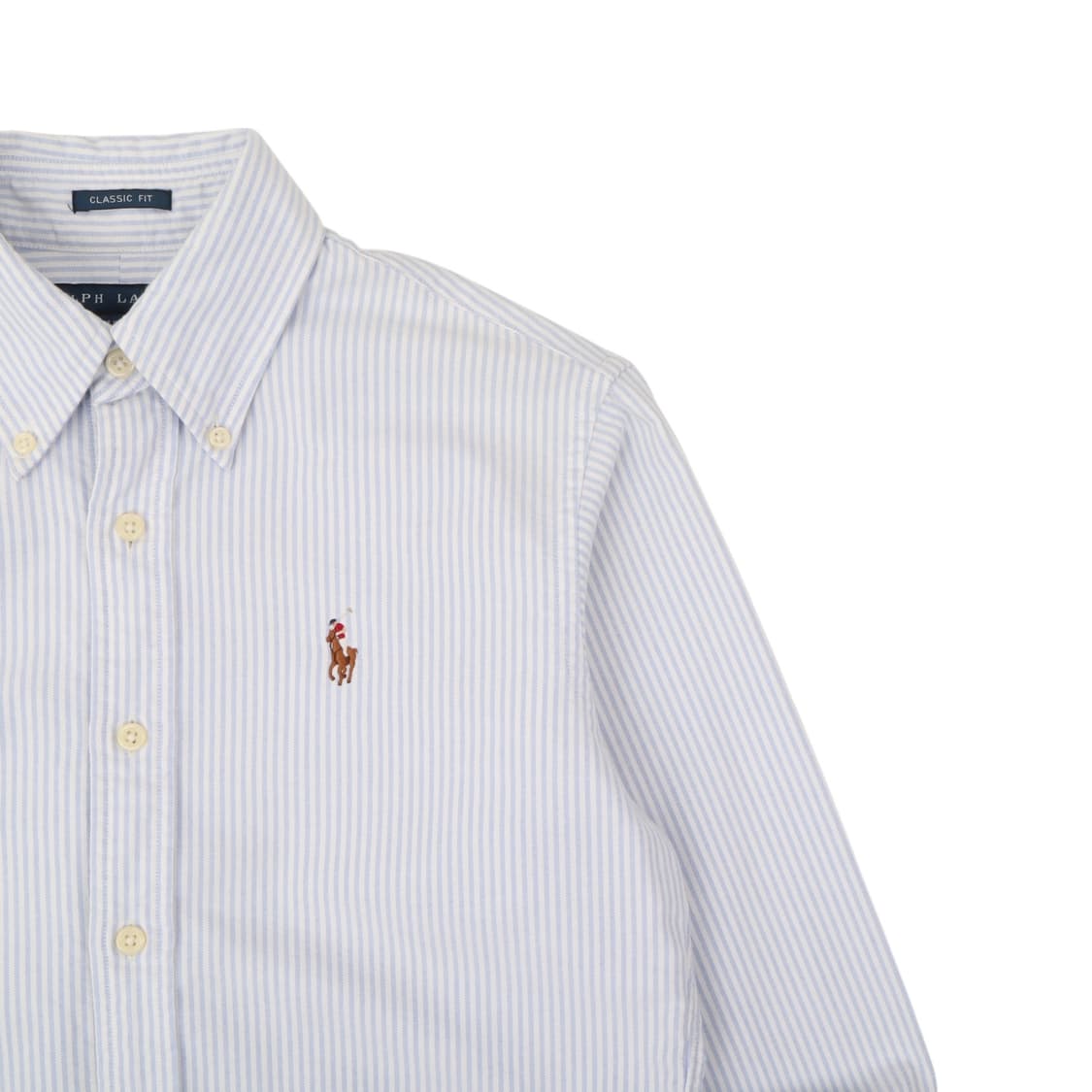 폴로 랄프로렌 우먼스 옥스포드 라이트블루 스트라이프 셔츠 상품이미지3