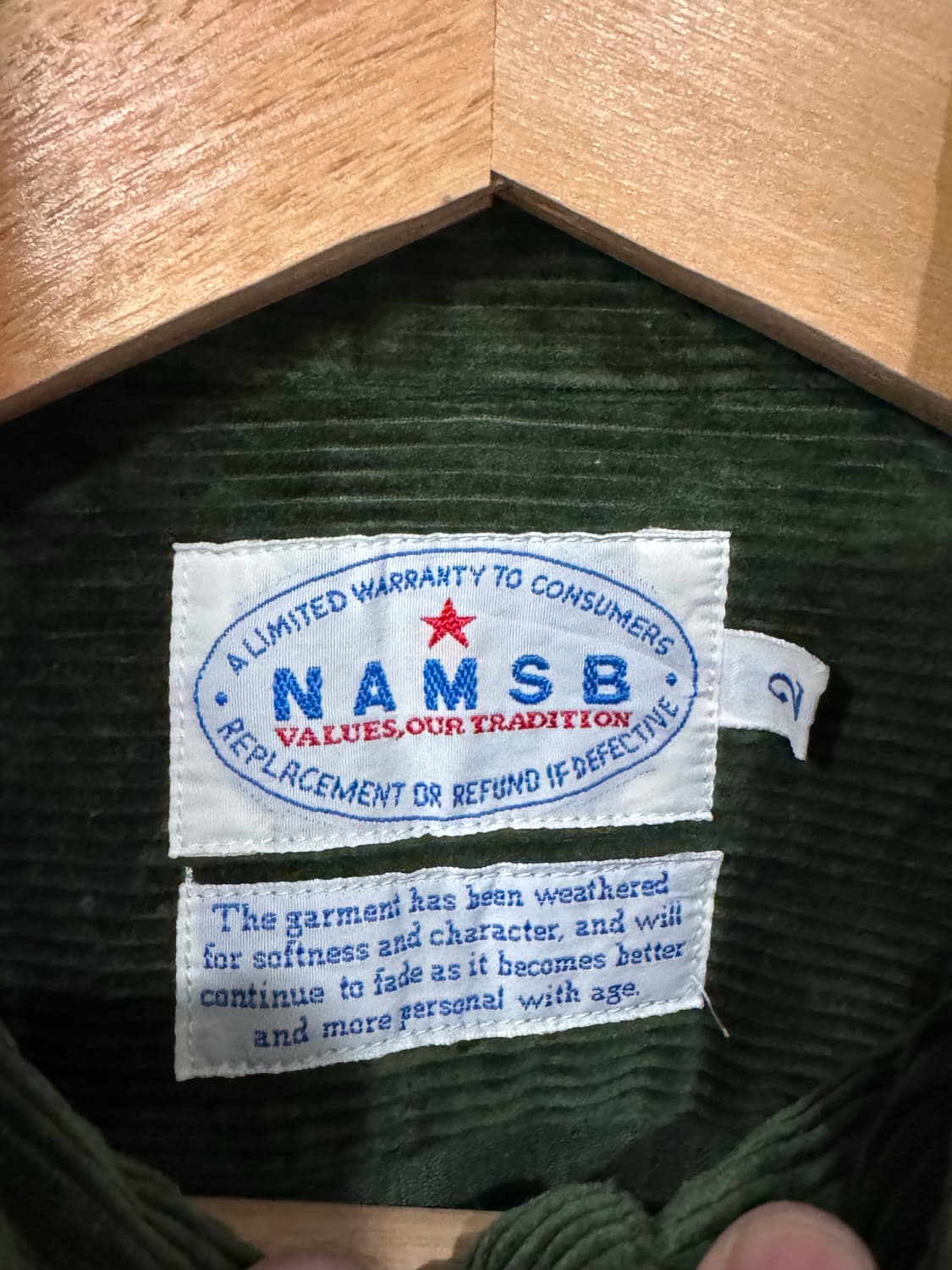 NAMSB 코듀로이 투포켓 셔츠  상품이미지3