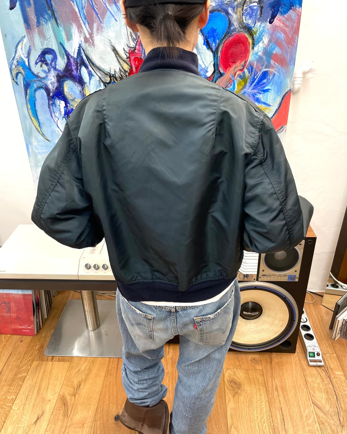 [M] 90s 알파인더스트리 ma-1 봄버 자켓 상품이미지8