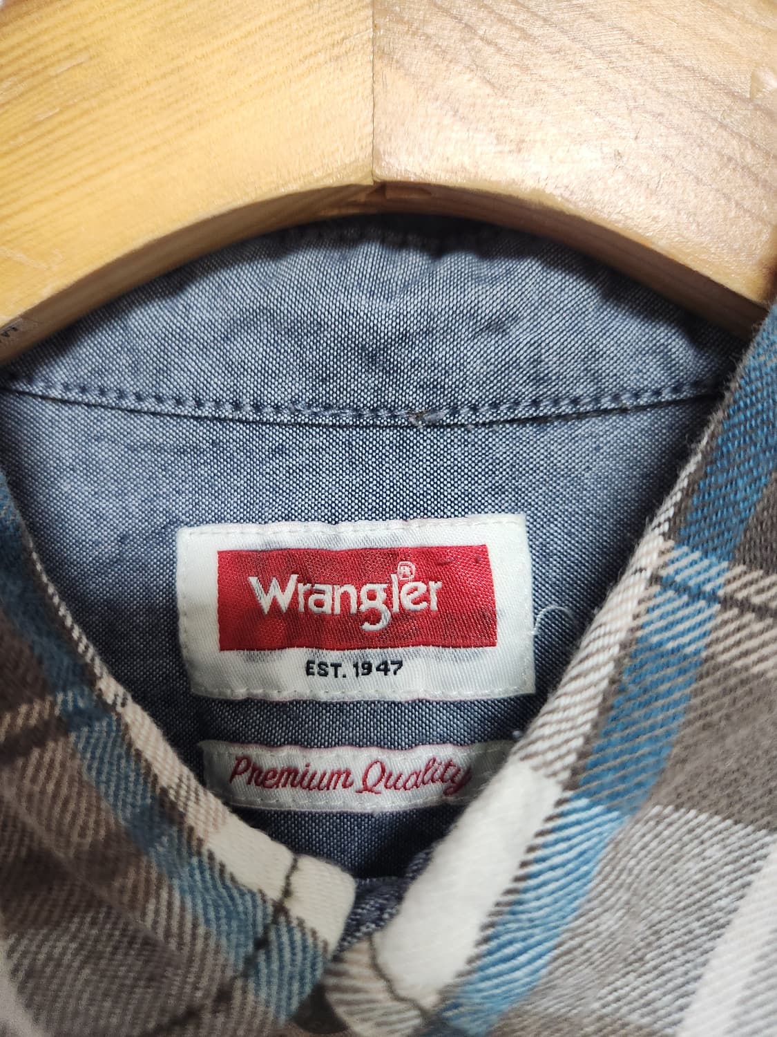 랭글러Wrangler 체크 셔츠 L - S83 상품이미지4