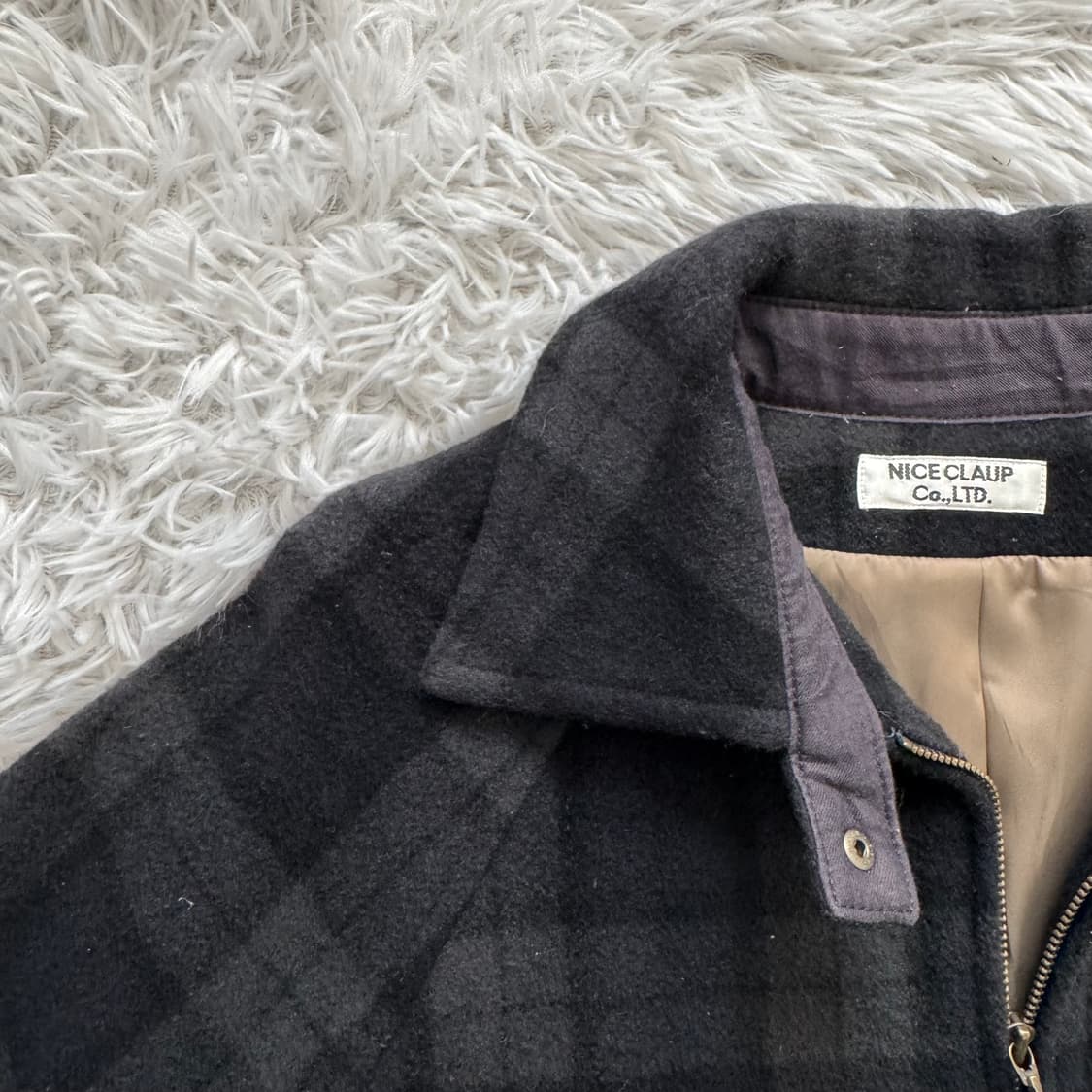 NICE CLAUP 일본빈티지 노드 자켓 체크자켓 빈티지자켓 l 55 상품이미지1