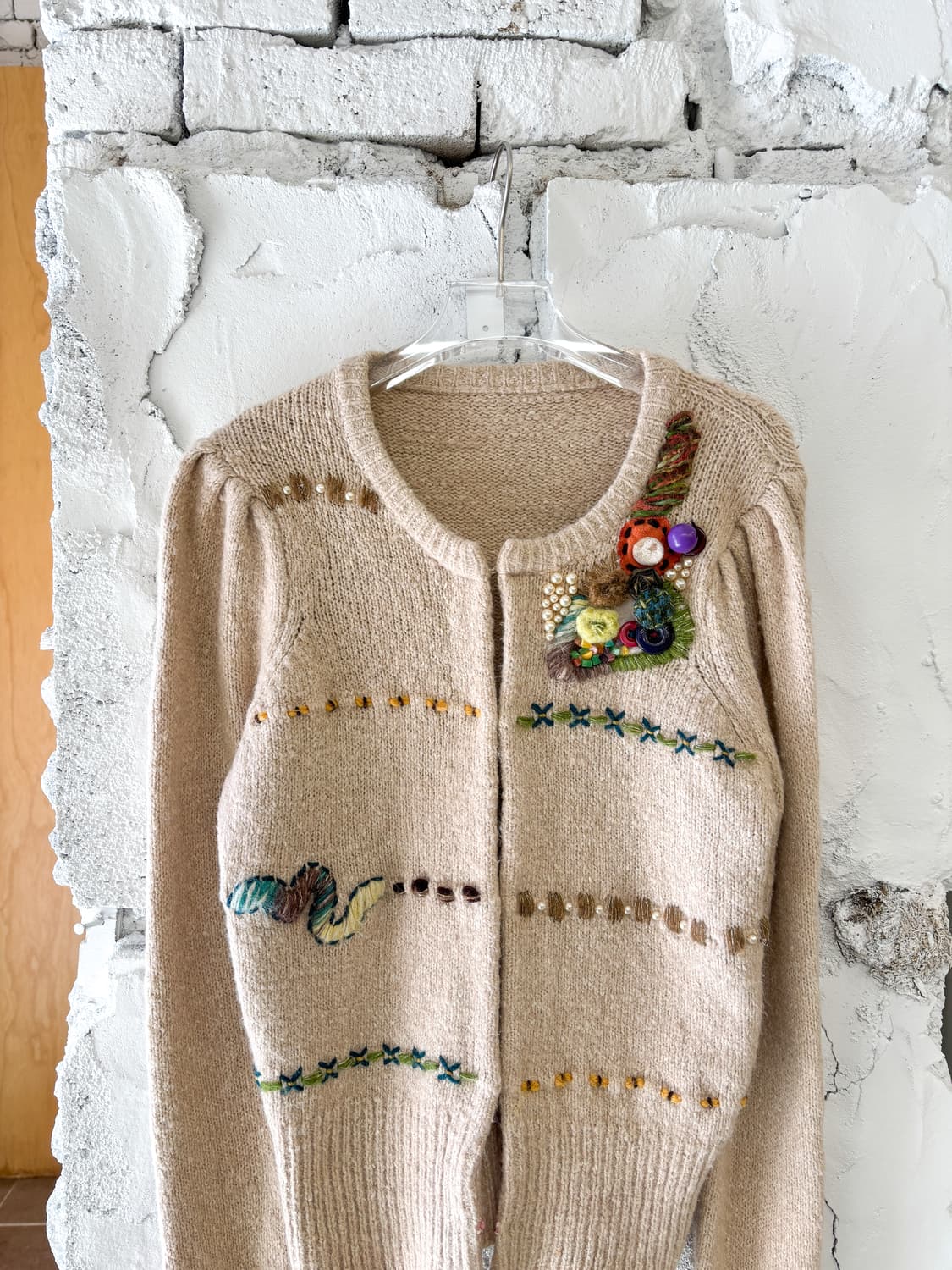 빈티지 스티치 포인트 가디건 상품이미지3